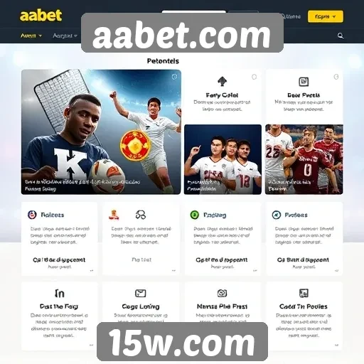 Funcionalidades destacadas do site aabet.com